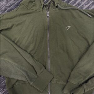 Green Zip-Up Hoodie